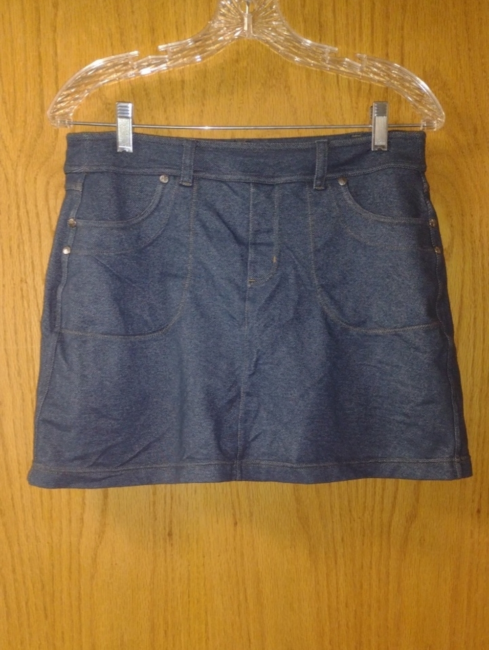 Athleta Dark Blue Denim Skirt (J1370)